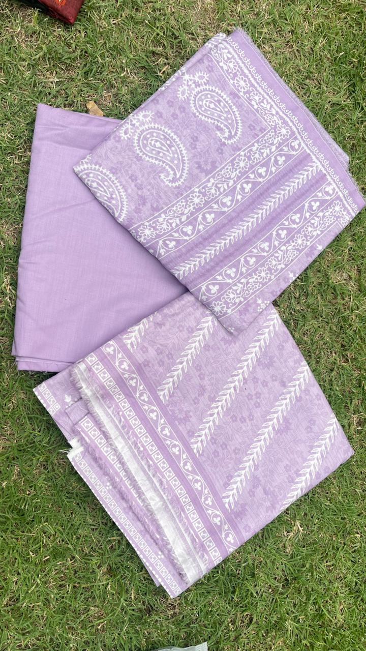 Bin Saeed Printed Lawn 3 Piece Suit