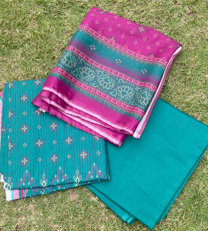 Bin Saeed Printed Lawn 3 Piece Suit